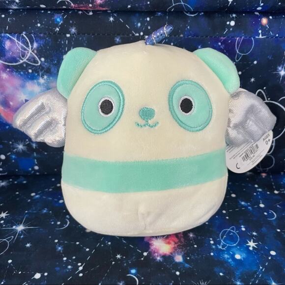 Squishmallows 5” Felicia the Pandacorn Stuffed Animal Plush Teal White - Picture 1 of 3